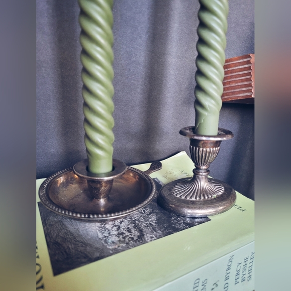 Set of vintage silver candlesticks ✨️ - Picture 2 of 3